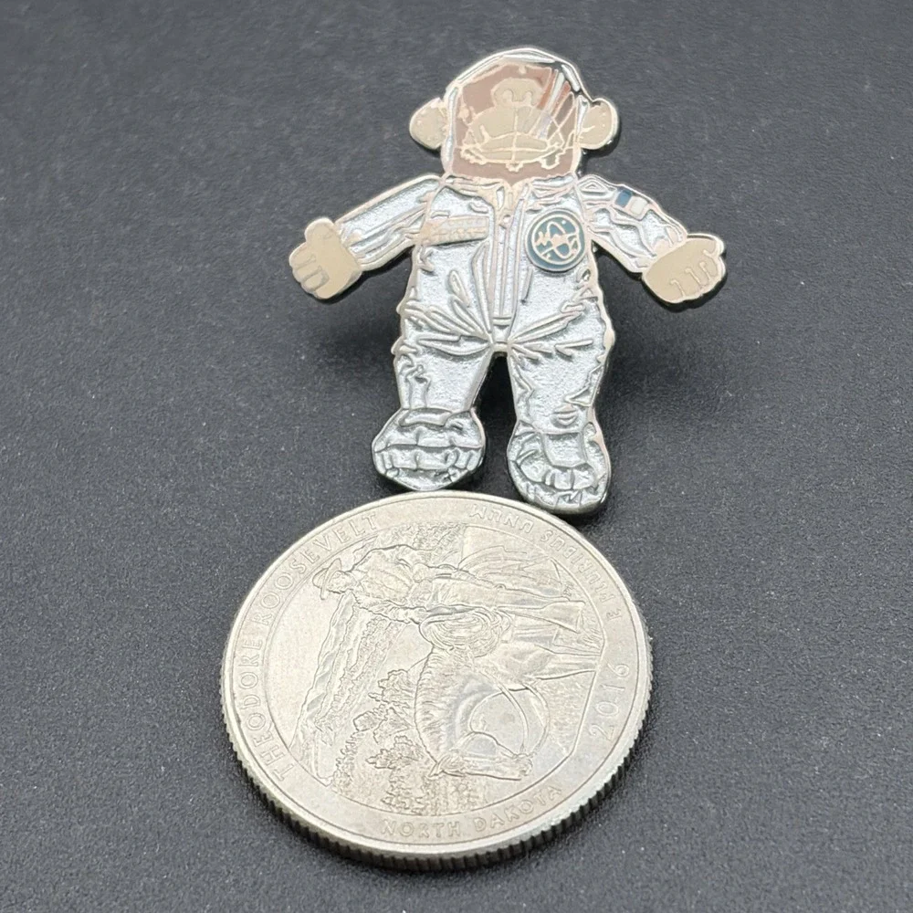 NASA‎ Logo Johnson Space Center Houston Astronaut Monkey Lapel Hat Pin